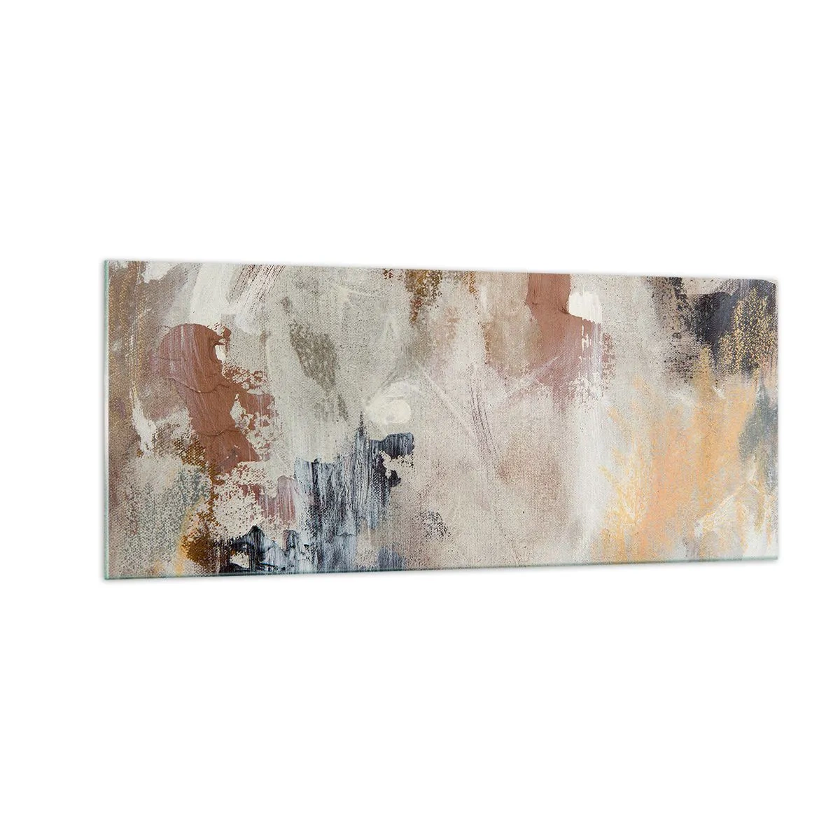 Cuadro sobre vidrio - Impresiones sobre Vidrio - Abstracción brumosa - 100x40 cm