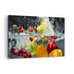 Cuadro sobre lienzo - Impresión de Imagen - Refresco afrutado - 100x70 cm