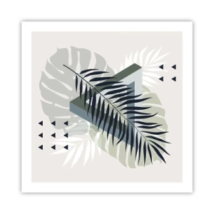 Póster - Naturaleza y geometría - 60x60 cm