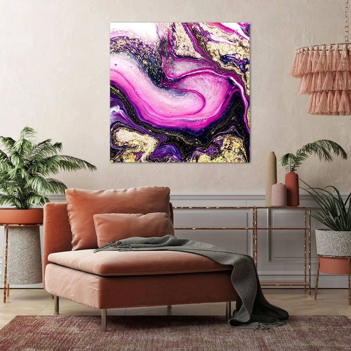 Cuadro sobre lienzo - Impresión de Imagen - Un momento abstracto - 40x40 cm