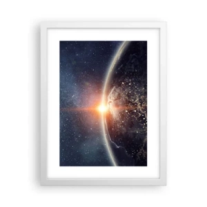 Póster en marco blanco - En una nueva perspectiva - 30x40 cm