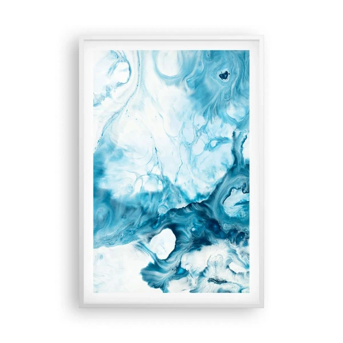Póster en marco blanco - Un concierto azul - 61x91 cm