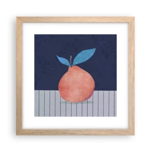 Póster en marco roble claro - Convexidad y plano - 30x30 cm