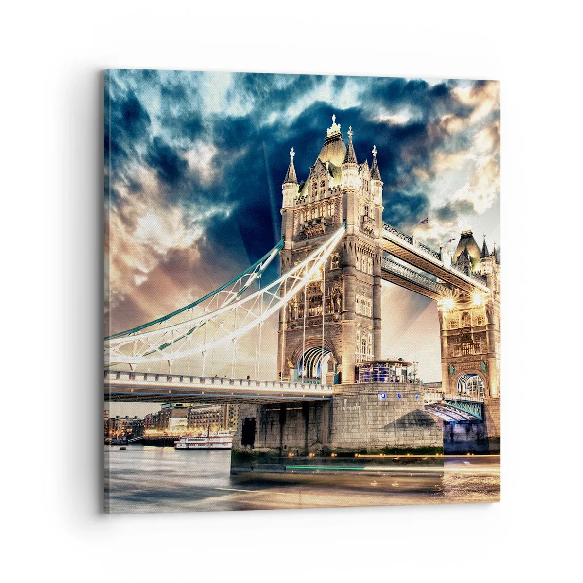 Cuadro sobre lienzo - Impresión de Imagen - Un monumento a un imperio victoriano - 70x70 cm