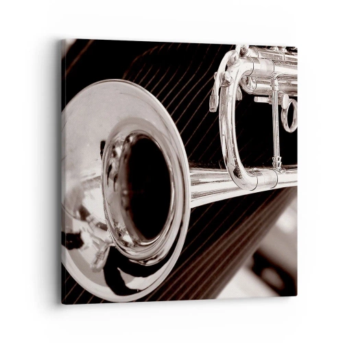 Cuadro sobre lienzo - Impresión de Imagen - Viaje musical a los años 30. - 40x40 cm