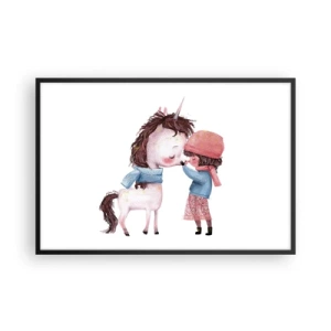 Póster en marco negro - Un cuento de invierno - 91x61 cm