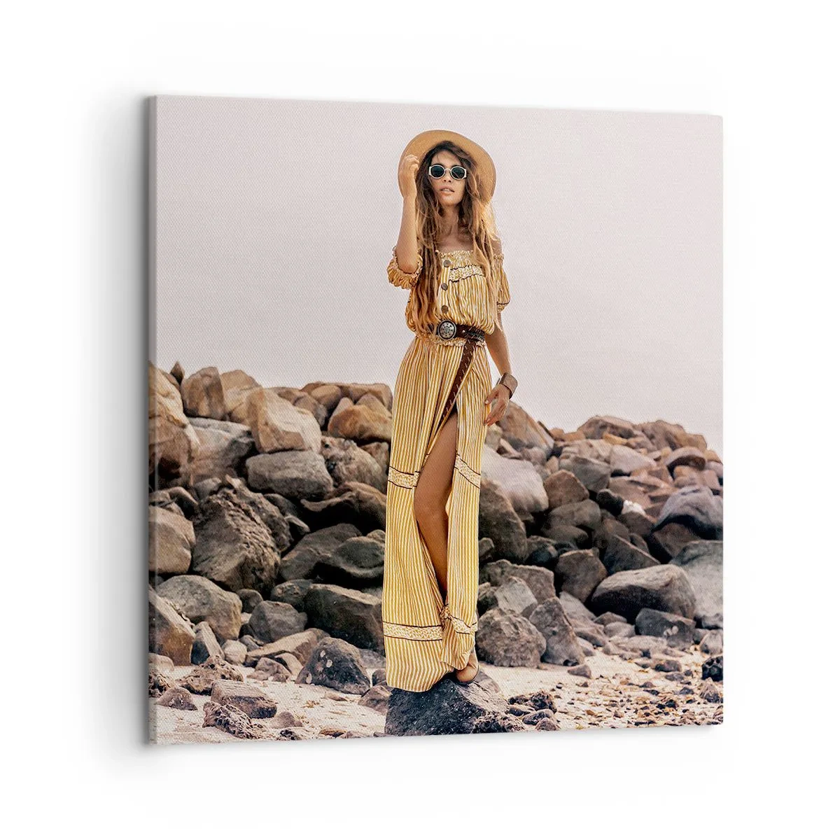 Cuadro sobre lienzo - Impresión de Imagen - La magia de las piedras - 50x50 cm