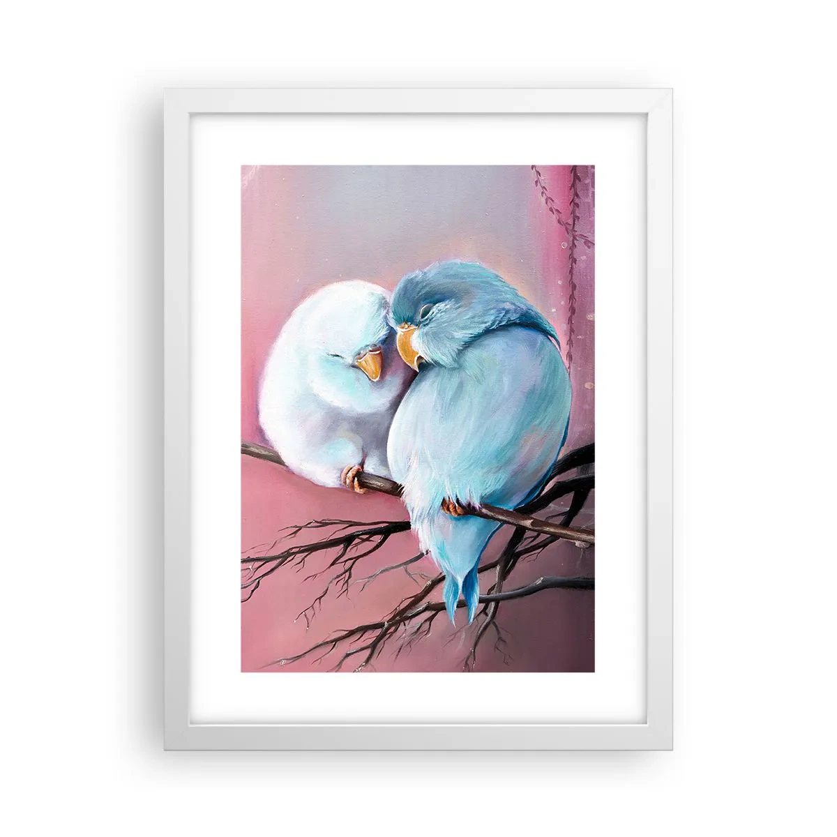 Póster en marco blanco - Qué añadir aquí... - 30x40 cm