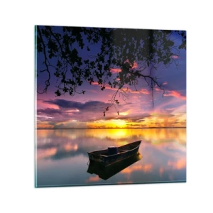 Cuadro sobre vidrio - Impresiones sobre Vidrio - Un cielo de ensueño - 60x60 cm