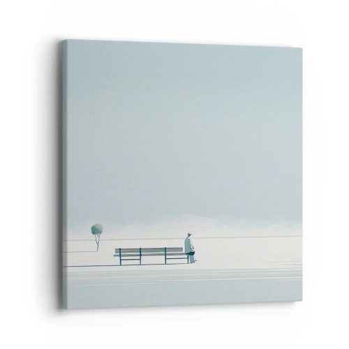 Cuadro sobre lienzo - Impresión de Imagen - Sí, estoy esperando - 40x40 cm