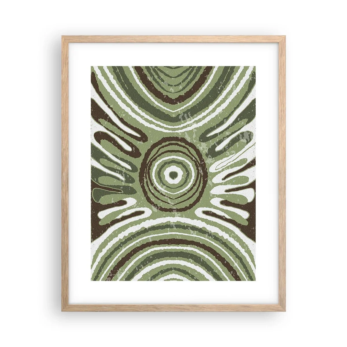 Póster en marco roble claro - Explosión de emociones - 40x50 cm