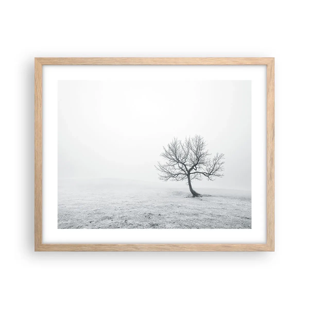 Póster en marco roble claro - Contra la nada - 50x40 cm