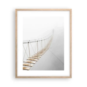 Póster en marco roble claro - ¿Adónde le llevará? - 40x50 cm