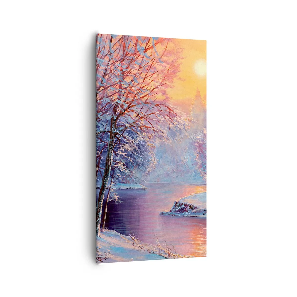 Cuadro sobre lienzo - Impresión de Imagen - Colores del invierno - 65x120 cm