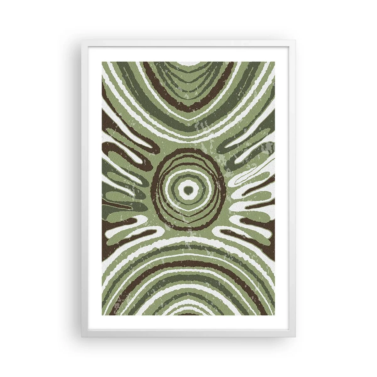 Póster en marco blanco - Explosión de emociones - 50x70 cm