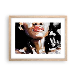 Póster en marco roble claro - Orgullo sin prejuicios - 40x30 cm