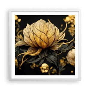 Póster en marco blanco - Sutil fragilidad - 60x60 cm