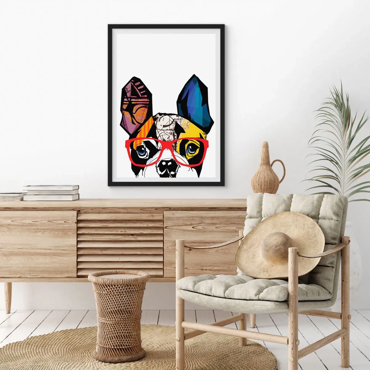 Póster en marco negro - El intelectual - 40x50 cm