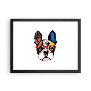 Póster en marco negro - El intelectual - 40x30 cm