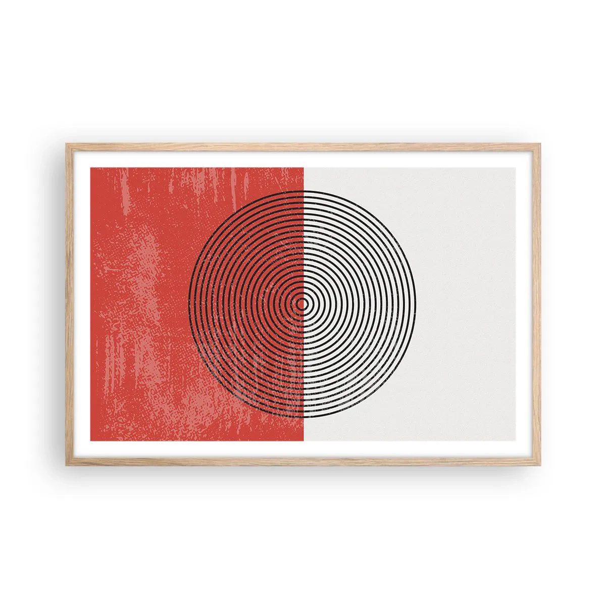 Póster en marco roble claro - En el corazón de la misma - 91x61 cm