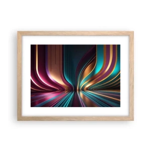 Póster en marco roble claro - Arquitectura de la luz - 40x30 cm