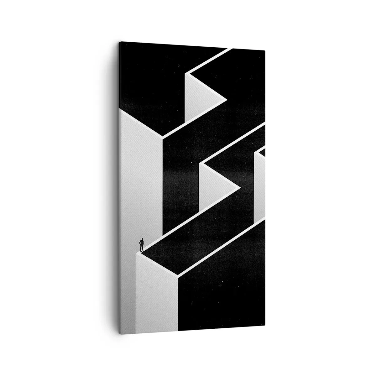 Cuadro sobre lienzo - Impresión de Imagen - Soledad en la cumbre - 45x80 cm