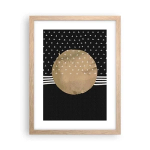 Póster en marco roble claro - Composición: bandera de la galaxia - 30x40 cm