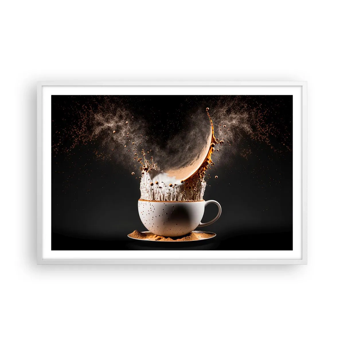 Póster en marco blanco - Una explosión de sabor - 91x61 cm