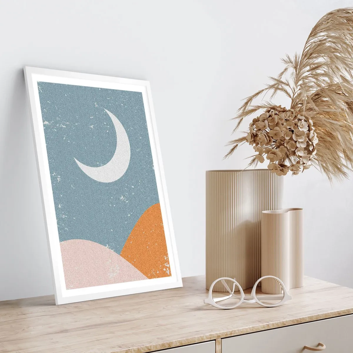 Póster en marco blanco - La maravilla de muchas noches - 70x100 cm