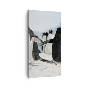 Cuadro sobre lienzo - Impresión de Imagen - Bailando en la nieve - 65x120 cm