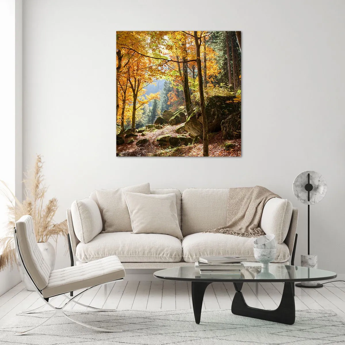 Cuadro sobre vidrio - Impresiones sobre Vidrio - Tiempo de descanso - 70x70 cm