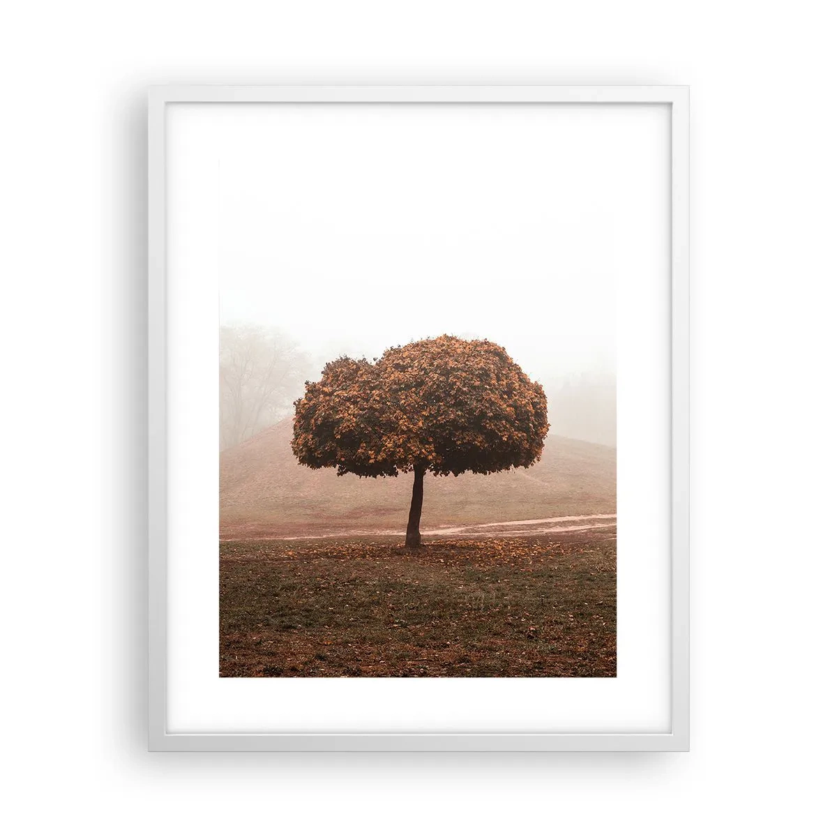 Póster en marco blanco - Después de un verano ajetreado - 40x50 cm