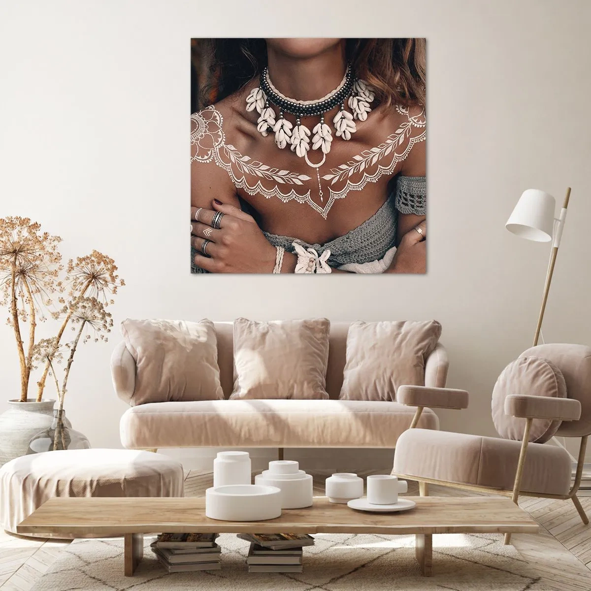 Cuadro sobre lienzo - Impresión de Imagen - Talismanes, rituales de feminidad - 70x70 cm
