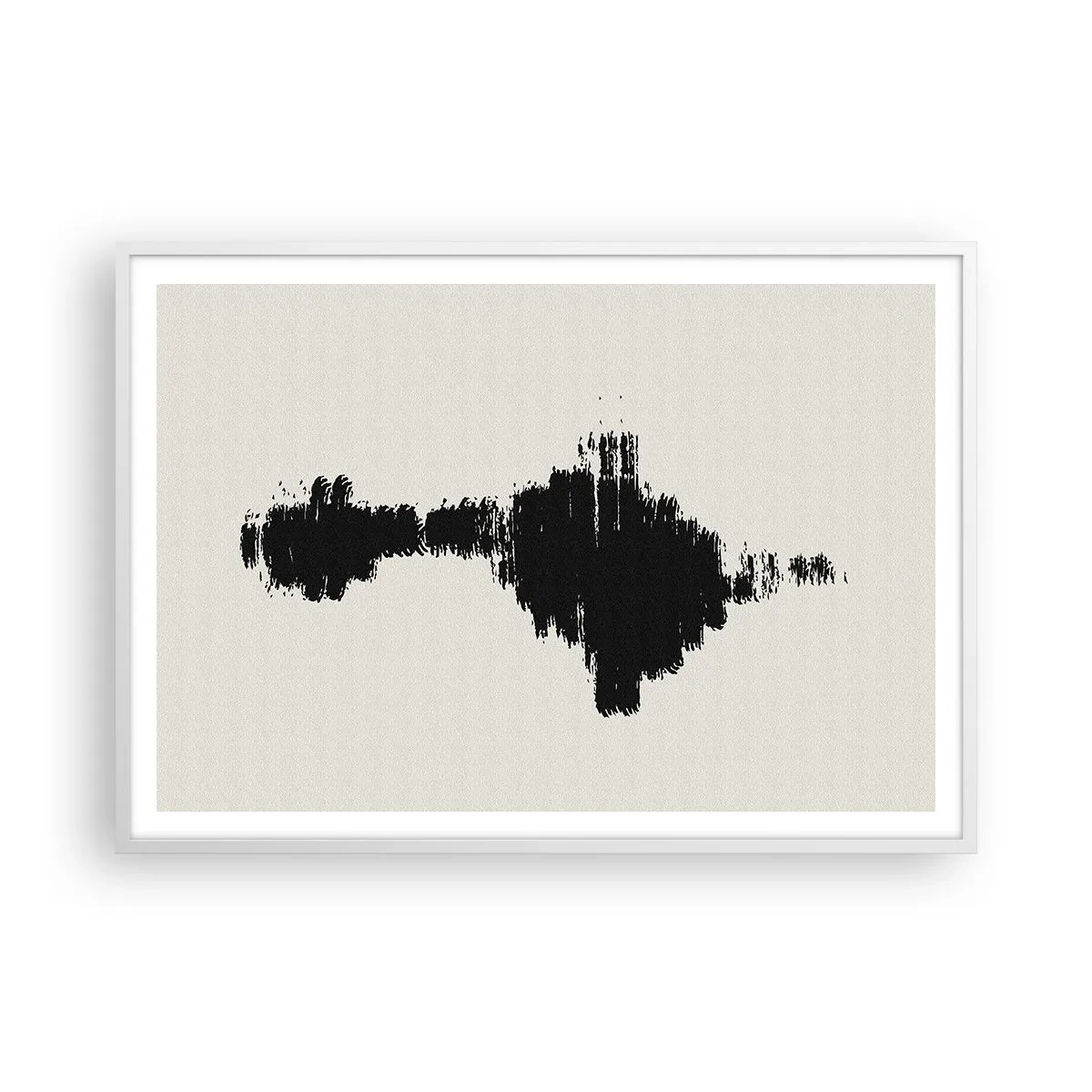 Póster en marco blanco - Vibraciones de la imaginación - 100x70 cm