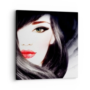 Cuadro sobre lienzo - Impresión de Imagen - Mirada de zafiro - 30x30 cm