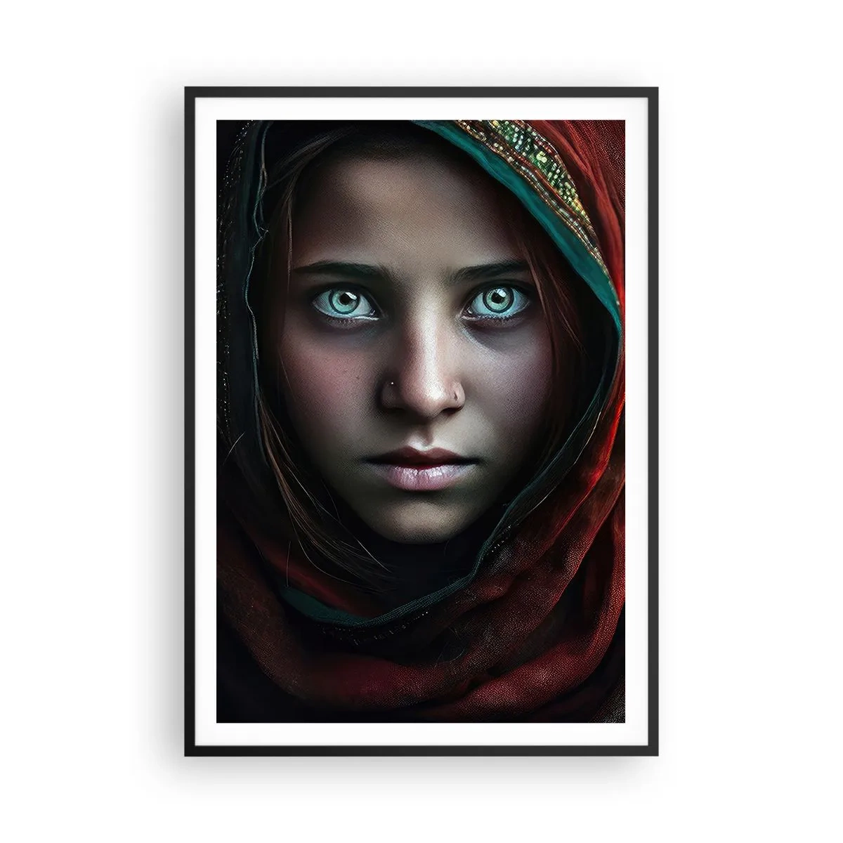 Póster en marco negro - Princesa del Este - 70x100 cm