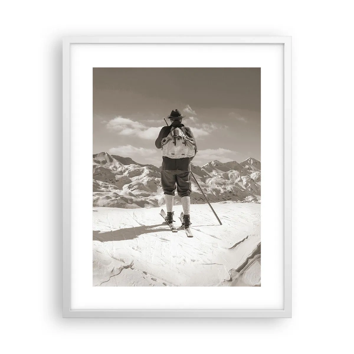 Póster en marco blanco - El techo del mundo - 40x50 cm