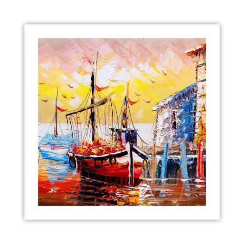 Póster - Feliz regreso - 50x50 cm