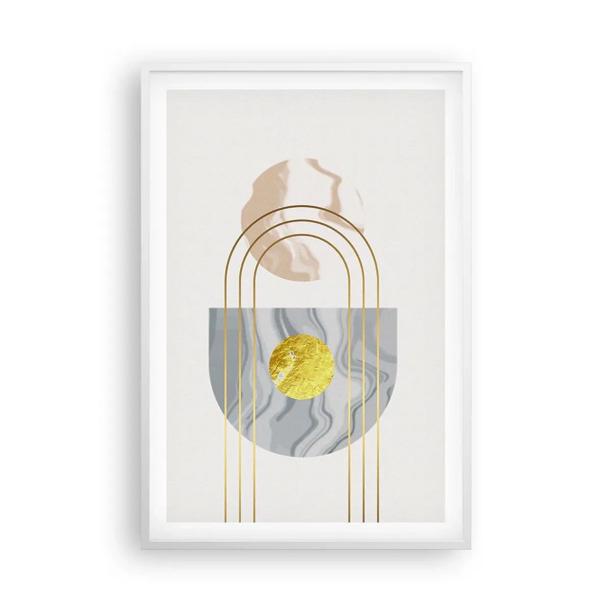 Póster en marco blanco - Brillo y resplandor - 61x91 cm