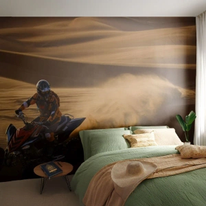 Fotomural Premium Sand - Sobre las olas de la arena - Patio, Automotor, Desierto - 450x315 cm