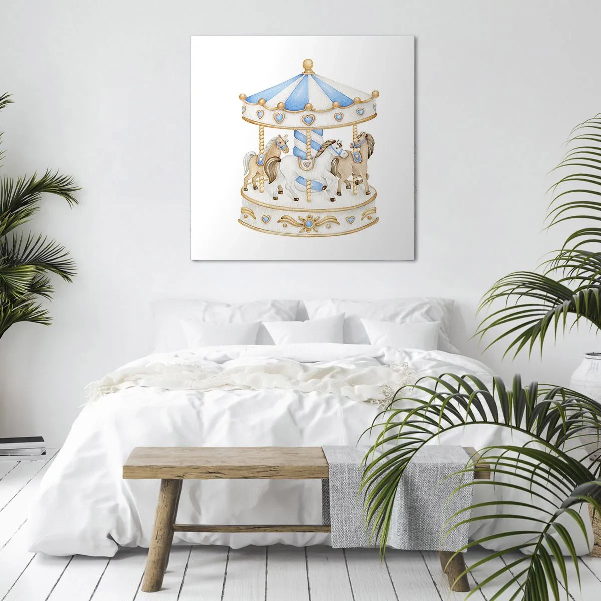 Cuadro sobre lienzo - Impresión de Imagen - Dulce infancia - 70x70 cm