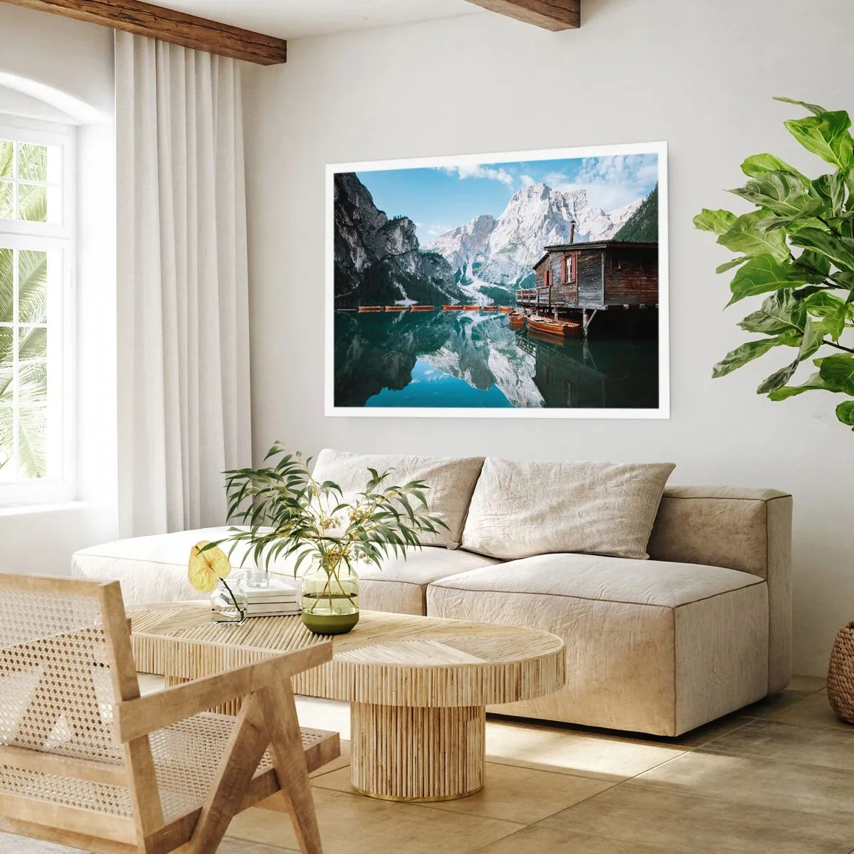 Póster - Una mañana cristalina de montaña - 70x50 cm