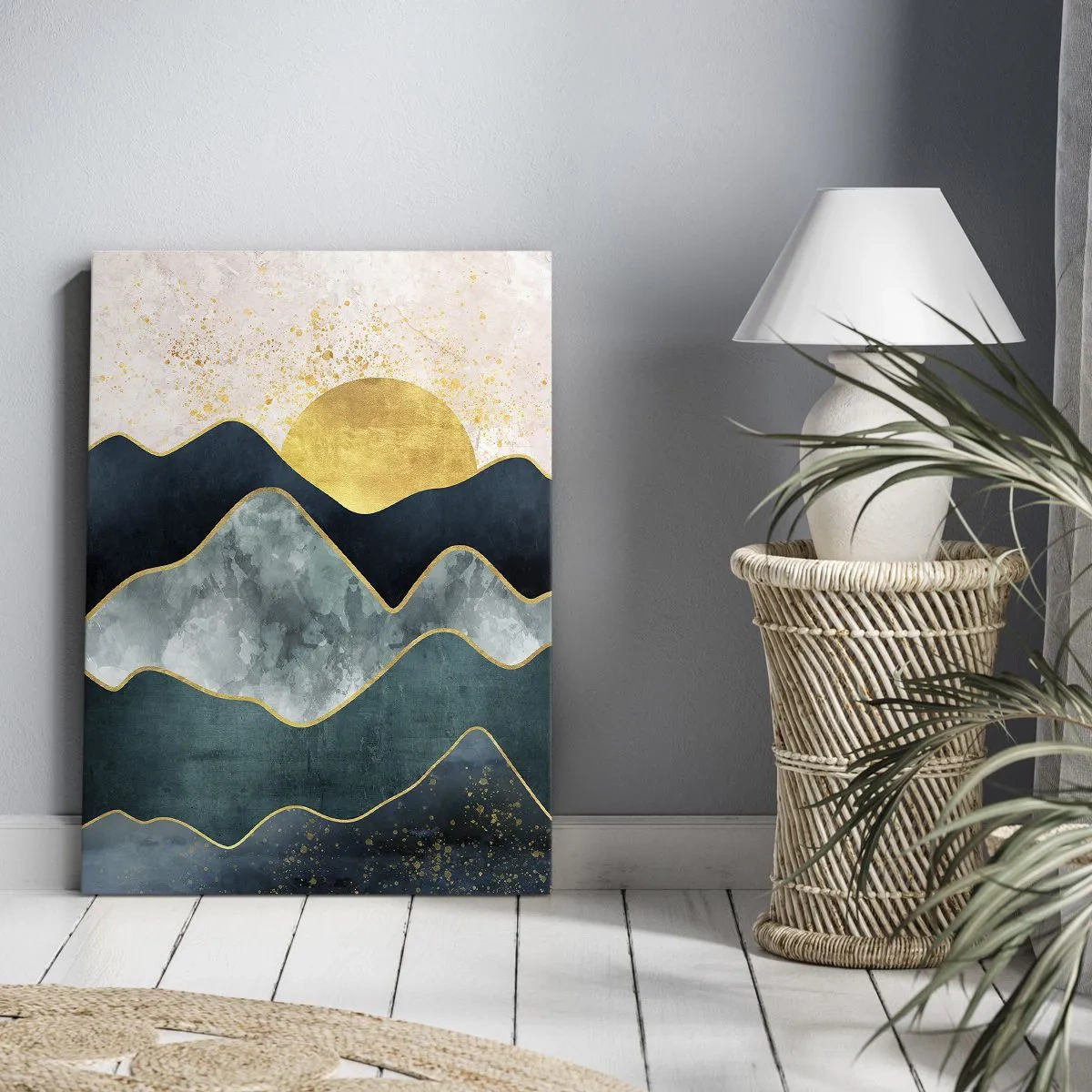 Cuadro sobre lienzo - Impresión de Imagen - Más allá de las siete montañas - 80x120 cm