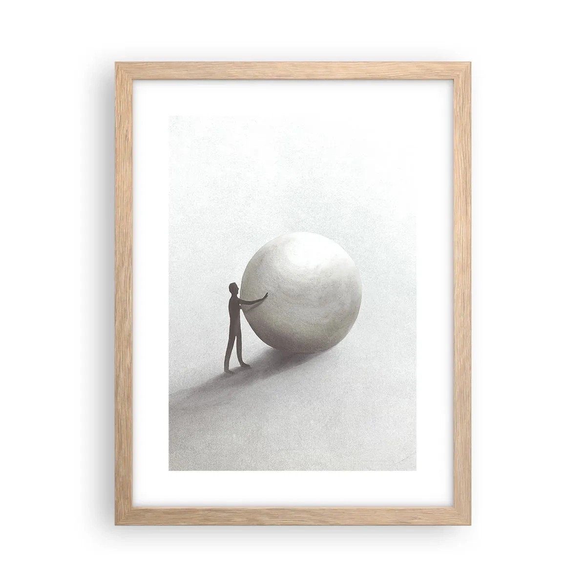 Póster en marco roble claro - El juego de la vida - 30x40 cm