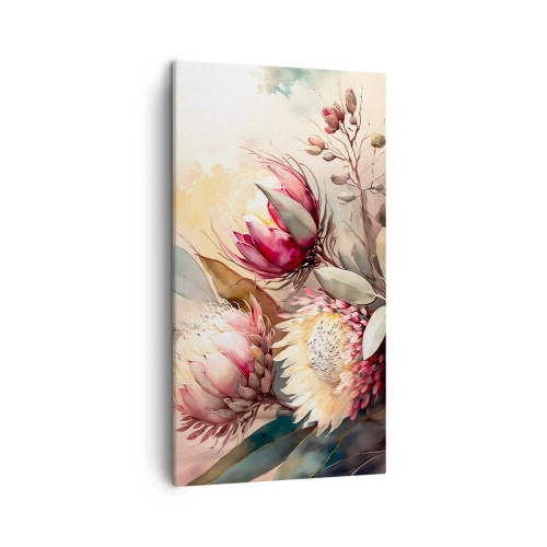 Cuadro sobre lienzo - Impresión de Imagen - De perfil y de frente - 45x80 cm