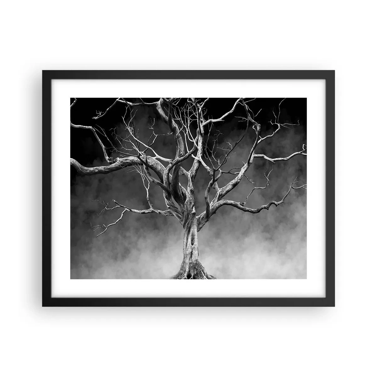 Póster en marco negro - Primordial y sagrado - 50x40 cm