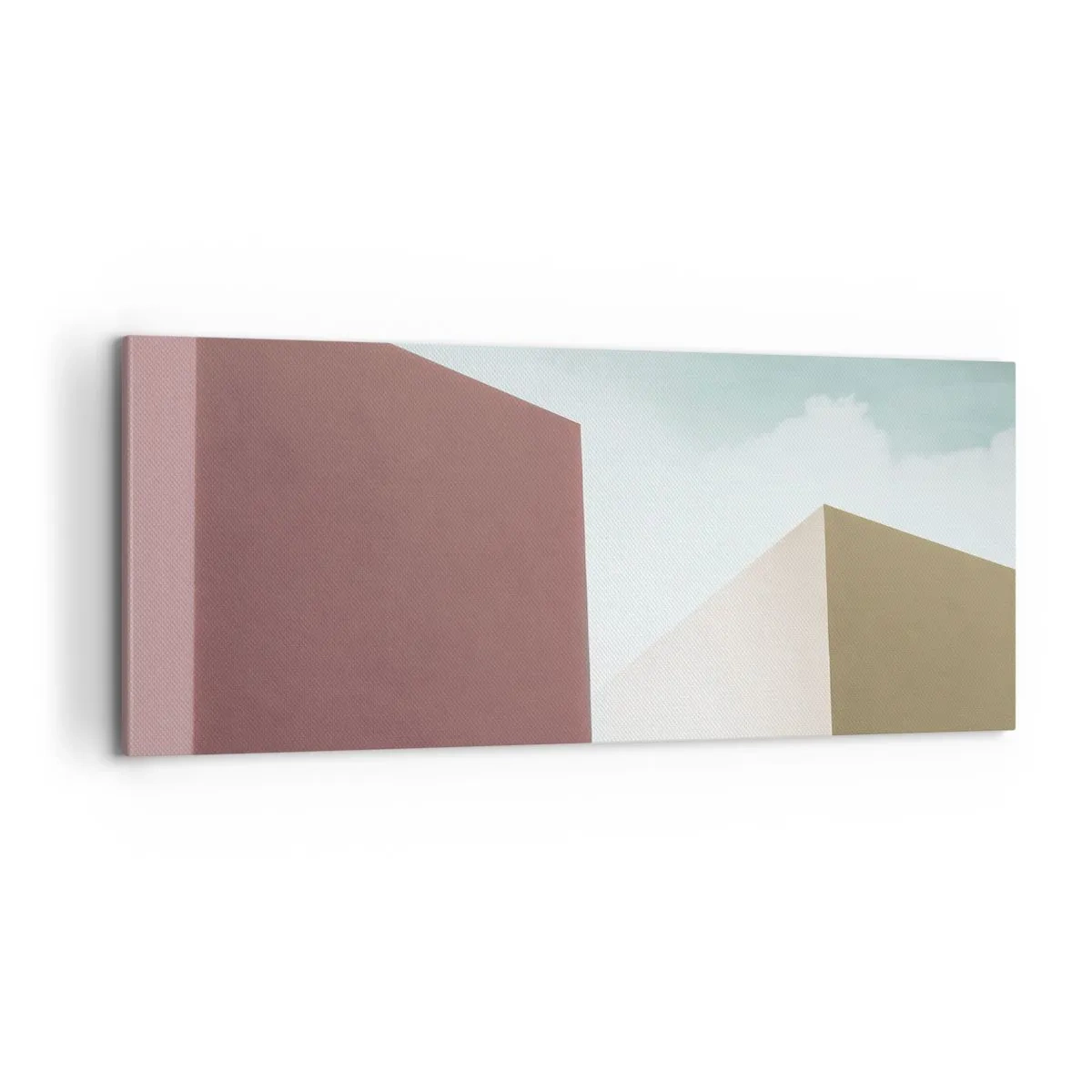 Cuadro sobre lienzo - Impresión de Imagen - Geometría de un verano soleado - 100x40 cm