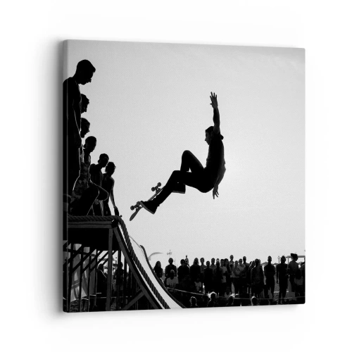Cuadro sobre lienzo - Impresión de Imagen - Héroes y espectadores - 40x40 cm