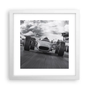 Póster en marco blanco - ¡Hay poder! - 30x30 cm