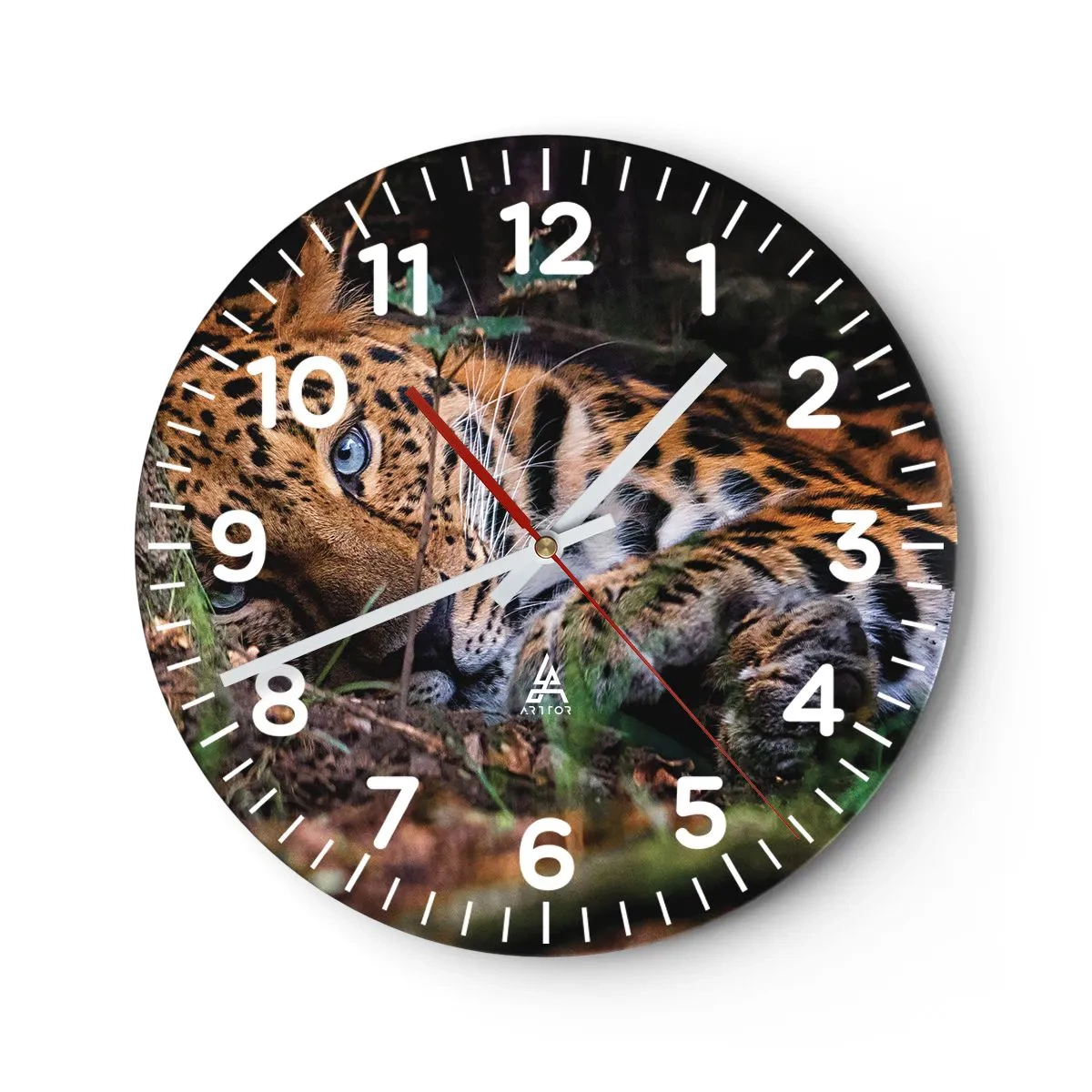 Reloj de pared - Reloj de vidrio - Confía en mí - 30x30 cm